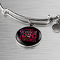 Worlds Greatest Dog Grandma Bracelet Stainless Steel or 18k Gold Circle Bangle-Express Your Love Gifts