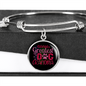 Worlds Greatest Dog Grandma Bracelet Stainless Steel or 18k Gold Circle Bangle-Express Your Love Gifts
