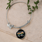 Worlds Greatest Dog Mom Bracelet Stainless Steel or 18k Gold Circle Bangle-Express Your Love Gifts