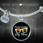 Worlds Greatest Dog Mom Bracelet Stainless Steel or 18k Gold Circle Bangle-Express Your Love Gifts