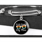 Worlds Greatest Dog Mom Bracelet Stainless Steel or 18k Gold Circle Bangle-Express Your Love Gifts