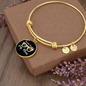 Worlds Greatest Dog Mom Bracelet Stainless Steel or 18k Gold Circle Bangle-Express Your Love Gifts