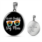 Worlds Greatest Dog Mom Circle Necklace Stainless Steel or 18k Gold 18-22"-Express Your Love Gifts