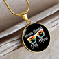 Worlds Greatest Dog Mom Circle Necklace Stainless Steel or 18k Gold 18-22"-Express Your Love Gifts