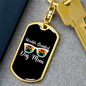 Worlds Greatest Dog Mom Keychain Stainless Steel or 18k Gold Dog Tag Keyring-Express Your Love Gifts