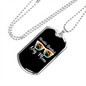 Worlds Greatest Dog Mom Necklace Stainless Steel or 18k Gold Dog Tag 24" Chain-Express Your Love Gifts