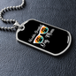 Worlds Greatest Dog Mom Necklace Stainless Steel or 18k Gold Dog Tag 24" Chain-Express Your Love Gifts