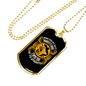 Worry Does Not Empty Christian Necklace Stainless Steel or 18k Gold Dog Tag 24" Chain-Express Your Love Gifts