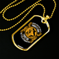 Worry Does Not Empty Christian Necklace Stainless Steel or 18k Gold Dog Tag 24" Chain-Express Your Love Gifts