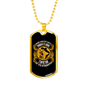 Worry Does Not Empty Christian Necklace Stainless Steel or 18k Gold Dog Tag 24" Chain-Express Your Love Gifts