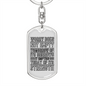 Worry Does Not Empty Tomorrow Keychain Stainless Steel or 18k Gold Dog Tag Keyring-Express Your Love Gifts