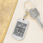 Worry Does Not Empty Tomorrow Keychain Stainless Steel or 18k Gold Dog Tag Keyring-Express Your Love Gifts