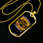 Would Be Worthwhile Christian Necklace Stainless Steel or 18k Gold Dog Tag 24" Chain-Express Your Love Gifts