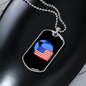 Wrapped UST Token Crypto Necklace Stainless Steel or 18k Gold Dog Tag 24" Chain-Express Your Love Gifts