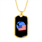 Wrapped UST Token Crypto Necklace Stainless Steel or 18k Gold Dog Tag 24" Chain-Express Your Love Gifts