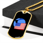 Wrapped UST Token Crypto Necklace Stainless Steel or 18k Gold Dog Tag 24" Chain-Express Your Love Gifts