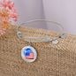 Wrapped UST Token (UST) Bracelet Stainless Steel or 18k Gold Circle Bangle-Express Your Love Gifts