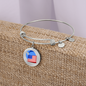 Wrapped UST Token (UST) Bracelet Stainless Steel or 18k Gold Circle Bangle-Express Your Love Gifts