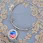 Wrapped UST Token (UST) Bracelet Stainless Steel or 18k Gold Circle Bangle-Express Your Love Gifts