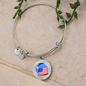 Wrapped UST Token (UST) Bracelet Stainless Steel or 18k Gold Circle Bangle-Express Your Love Gifts