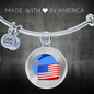 Wrapped UST Token (UST) Bracelet Stainless Steel or 18k Gold Circle Bangle-Express Your Love Gifts