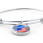 Wrapped UST Token (UST) Bracelet Stainless Steel or 18k Gold Circle Bangle-Express Your Love Gifts