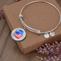 Wrapped UST Token (UST) Bracelet Stainless Steel or 18k Gold Circle Bangle-Express Your Love Gifts