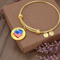 Wrapped UST Token (UST) Bracelet Stainless Steel or 18k Gold Circle Bangle-Express Your Love Gifts