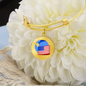 Wrapped UST Token (UST) Bracelet Stainless Steel or 18k Gold Circle Bangle-Express Your Love Gifts
