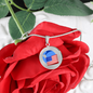 Wrapped UST Token (UST) Circle Necklace Stainless Steel or 18k Gold 18-22"-Express Your Love Gifts