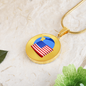 Wrapped UST Token (UST) Circle Necklace Stainless Steel or 18k Gold 18-22"-Express Your Love Gifts