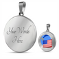 Wrapped UST Token (UST) Circle Necklace Stainless Steel or 18k Gold 18-22"-Express Your Love Gifts