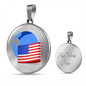 Wrapped UST Token (UST) Circle Necklace Stainless Steel or 18k Gold 18-22"-Express Your Love Gifts