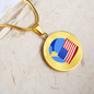 Wrapped UST Token (UST) Circle Necklace Stainless Steel or 18k Gold 18-22"-Express Your Love Gifts
