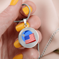 Wrapped UST Token (UST) Circle Necklace Stainless Steel or 18k Gold 18-22"-Express Your Love Gifts