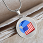 Wrapped UST Token (UST) Circle Necklace Stainless Steel or 18k Gold 18-22"-Express Your Love Gifts