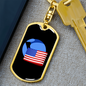 Wrapped UST Token (UST Crypto Cryptocurrency Keychain Stainless Steel or 18k Gold Dog Tag Keyring-Express Your Love Gifts
