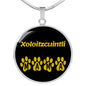 Xoloitzcuintli Mama Circle Necklace Stainless Steel or 18k Gold 18-22" Dog Owner Lover-Express Your Love Gifts