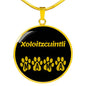 Xoloitzcuintli Mama Circle Necklace Stainless Steel or 18k Gold 18-22" Dog Owner Lover-Express Your Love Gifts