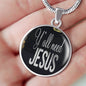Y'All Need Jesus Circle Necklace Stainless Steel or 18k Gold 18-22"-Express Your Love Gifts