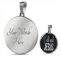 Y'All Need Jesus Circle Necklace Stainless Steel or 18k Gold 18-22"-Express Your Love Gifts