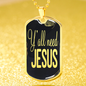 Y'All Need Jesus Necklace Dog Tag Stainless Steel or 18k Gold 24"-Express Your Love Gifts