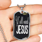 Y'All Need Jesus Necklace Dog Tag Stainless Steel or 18k Gold 24"-Express Your Love Gifts