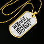 Y'All Need Jesus Necklace Stainless Steel or 18k Gold Dog Tag 24" Chain-Express Your Love Gifts