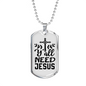 Y'All Need Jesus Necklace Stainless Steel or 18k Gold Dog Tag 24" Chain-Express Your Love Gifts