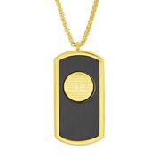 Our Father Two Toned Dog Tag Necklace-Express Your Love Gifts