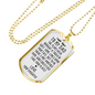 Years Have Brought Touch Daughter To Dad Necklace Stainless Steel or 18k Gold Dog Tag 24" Chain-Express Your Love Gifts