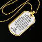 Years Have Brought Touch Daughter To Dad Necklace Stainless Steel or 18k Gold Dog Tag 24" Chain-Express Your Love Gifts