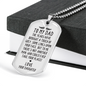Years Have Brought Touch Daughter To Dad Necklace Stainless Steel or 18k Gold Dog Tag 24" Chain-Express Your Love Gifts