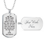 Years Have Brought Touch Daughter To Dad Necklace Stainless Steel or 18k Gold Dog Tag 24" Chain-Express Your Love Gifts